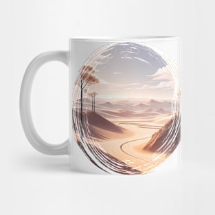 A Peace Of A Lonely Desert - AI Art Mug